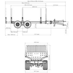 GAP90 Skogsvagn med kran DOT40K