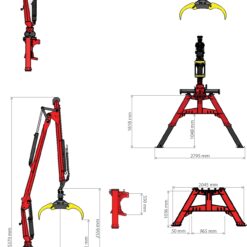 GAP90 Skogsvagn med kran DOT40K