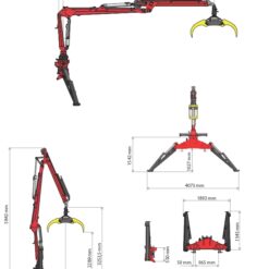 GAP110 Skogsvagn med kran DOT50K